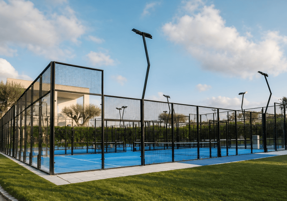 PadelMax full panoramic padel court for a resort sports facility