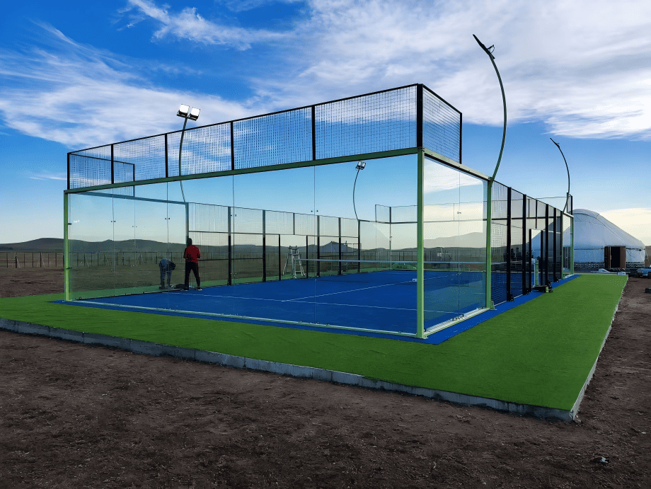 Panoramic-padel-court-installed-for-an-open-site-project-in-Mongolia